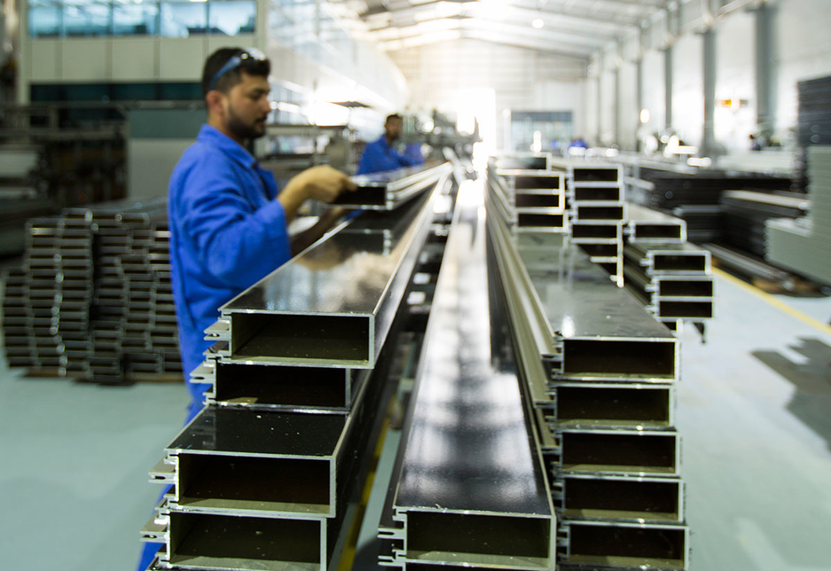 National Aluminium & Steel Factory in Ajman produces fireproof building materials. National Aluminium & Steel Factory in Ajman produces fireproof building materials.