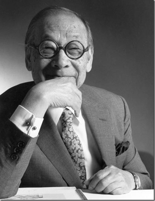 I M Pei was the grand master of modern architecture. I M Pei was the grand master of modern architecture.