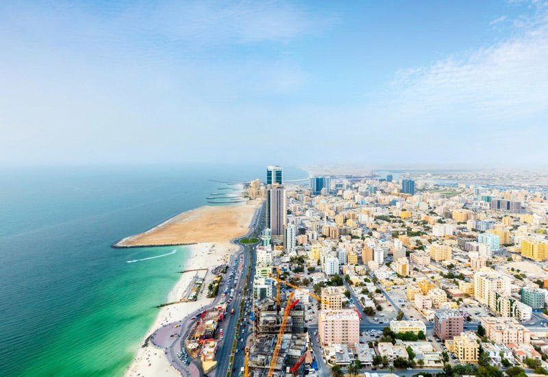 Urban construction is on a high in Ajman. Urban construction is on a high in Ajman.