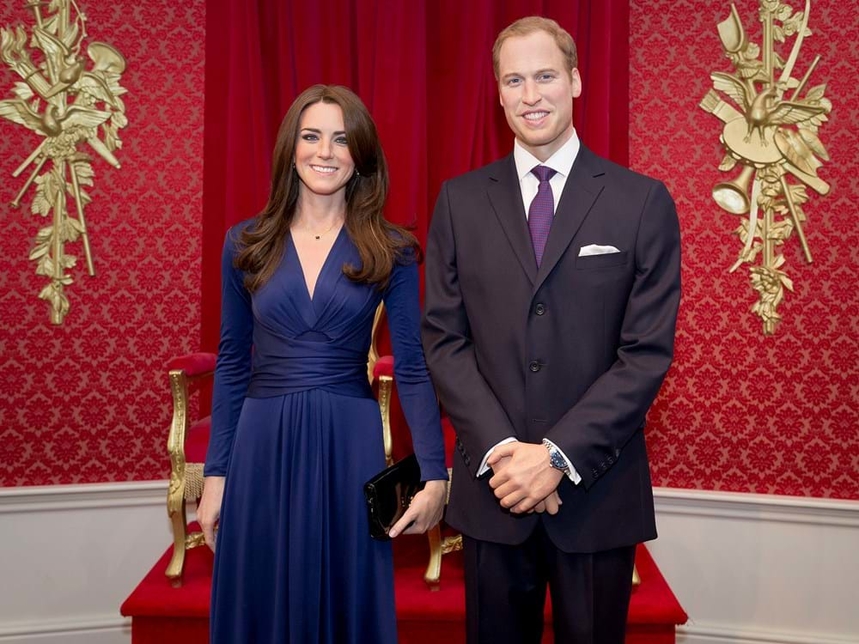 The Duke and Duchess of Cambridge at Madame Tussauds London. The Duke and Duchess of Cambridge at Madame Tussauds London.