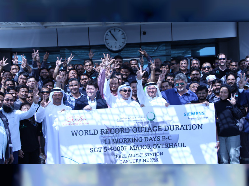 Dubai's Dewa completed the overhaul in 11 days. Dubai's Dewa completed the overhaul in 11 days.