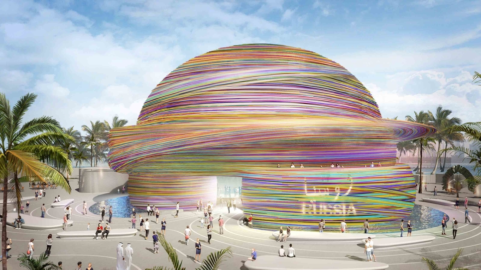 Expo 2020 Dubai's Russia Pavilion. Expo 2020 Dubai's Russia Pavilion.