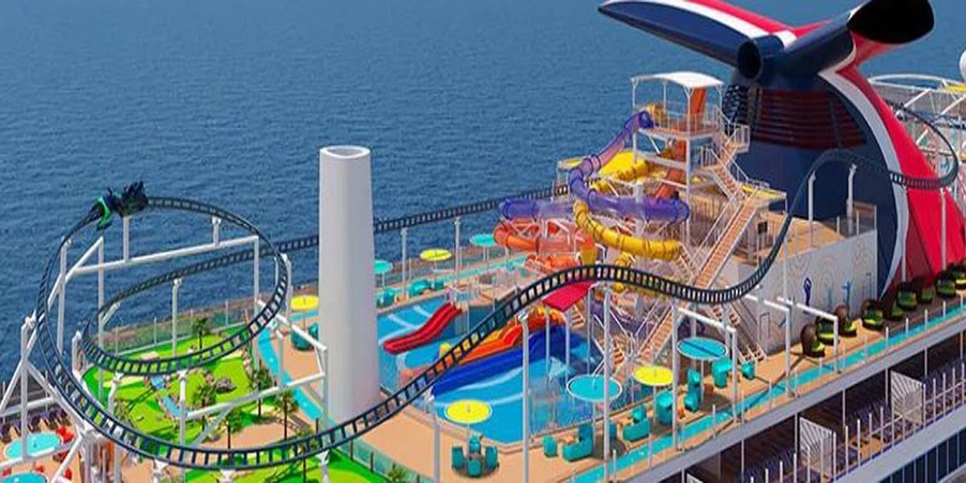 Mardi Gras will feature the world's first rollercoaster on the sea. Mardi Gras will feature the world's first rollercoaster on the sea.