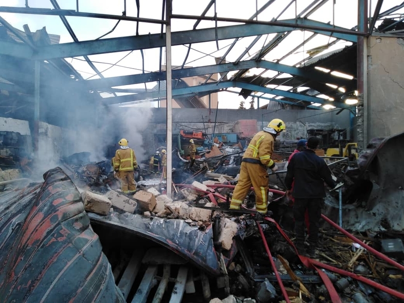 Mellitah's warehouse in Libya was destroyed. Mellitah's warehouse in Libya was destroyed.
