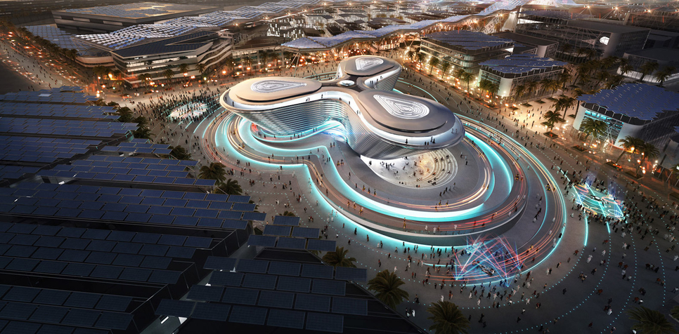 Expo 2020 Dubai's site spans 4.38km2. Expo 2020 Dubai's site spans 4.38km2.