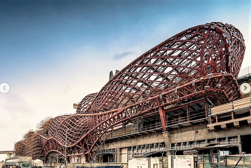 Riyadh Metro's KAFD Station in Saudi Arabia. Riyadh Metro's KAFD Station in Saudi Arabia.