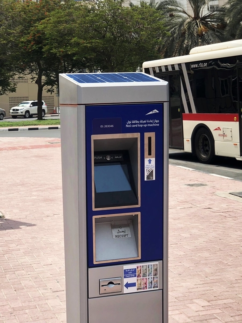 Rta Installs 100 Solar Powered Nol Card Top Up Machines In Dubai Products And Services Construction Week Online