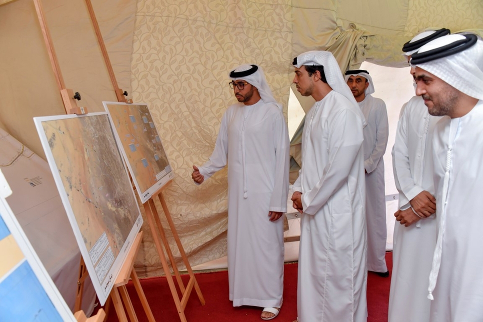 HH Sheikh Mansour inspected the UAE road projects. HH Sheikh Mansour inspected the UAE road projects.