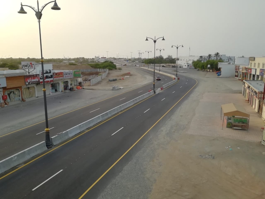 The new road in Al Batinah. The new road in Al Batinah.