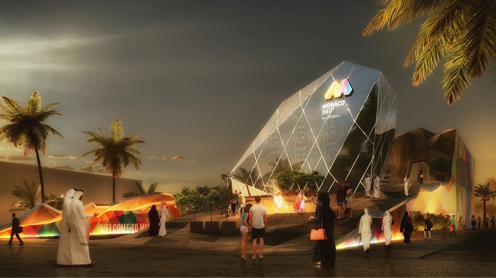 Monaco's national pavilion will be located in the Opportunity District. Monaco's national pavilion will be located in the Opportunity District.