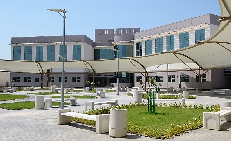 The school features four academic buildings. The school features four academic buildings.