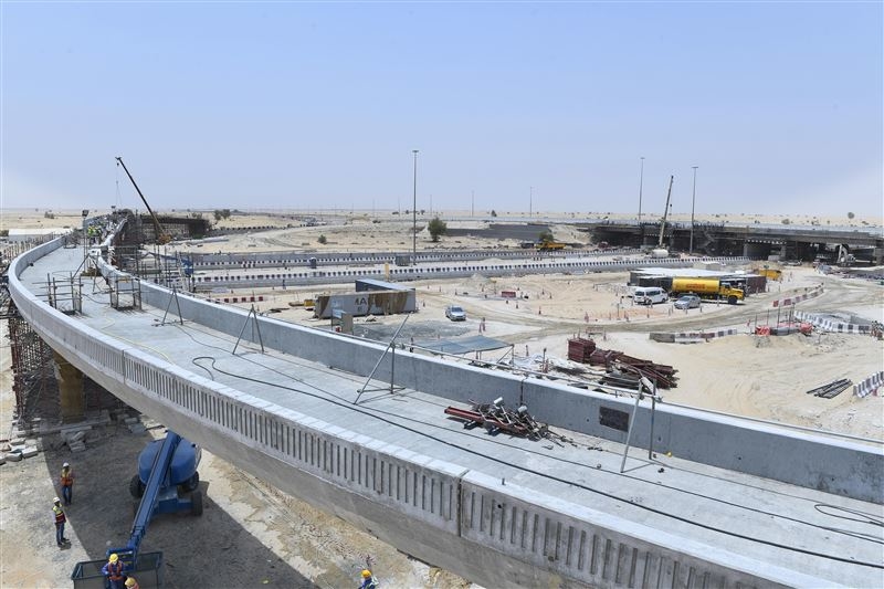 RTA's Al Qudra-Lehbab Roads Intersection. RTA's Al Qudra-Lehbab Roads Intersection.