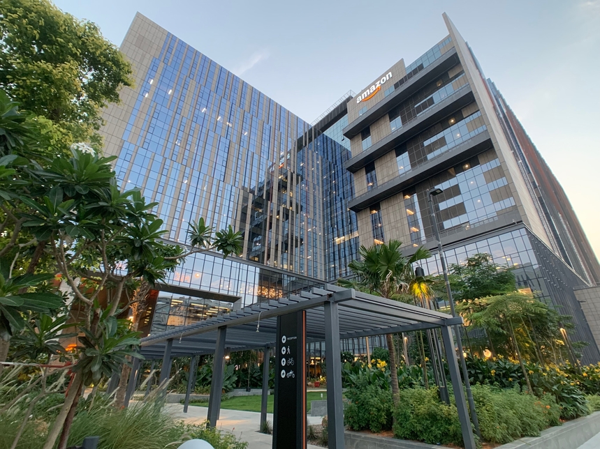 Amazon's new campus in Hyderabad, Telangana. Amazon's new campus in Hyderabad, Telangana.