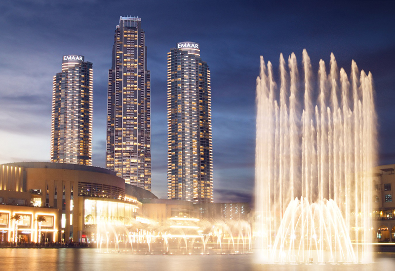 Emaar's Address Fountain View hotel in Dubai. Emaar's Address Fountain View hotel in Dubai.