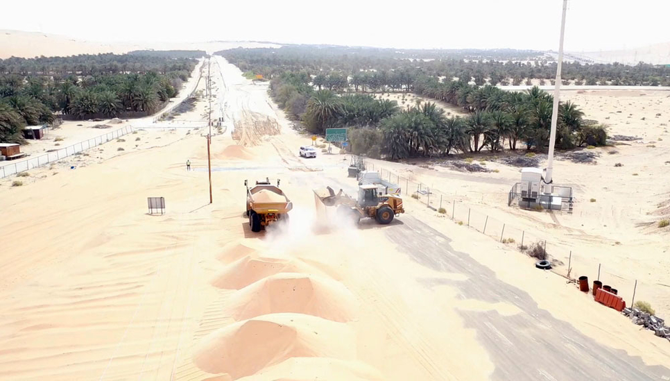 Shah Gas Field-Mezairaa link road. Shah Gas Field-Mezairaa link road.
