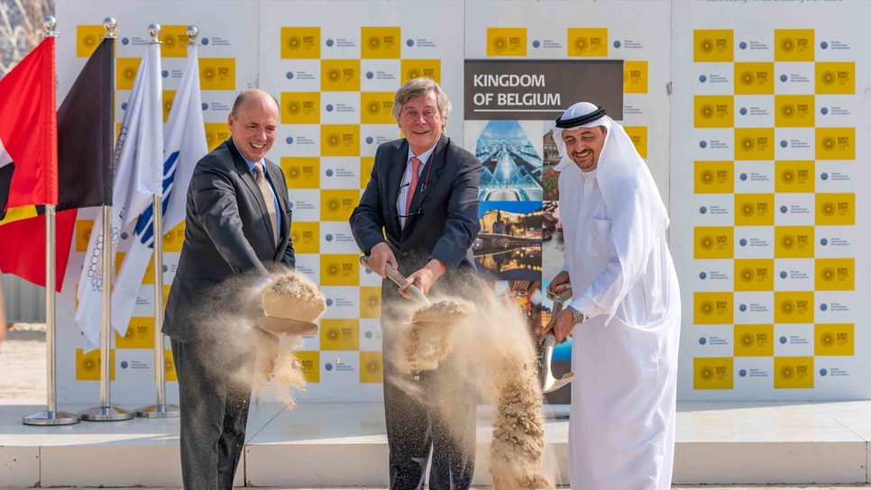 Ground has been broken on Expo 2020 Dubai's Belgium Pavilion. Ground has been broken on Expo 2020 Dubai's Belgium Pavilion.