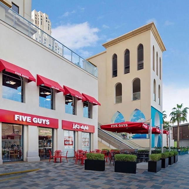 Five Guys is an American chain. Five Guys is an American chain.