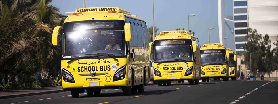 Emirates Transport provides school buses. Emirates Transport provides school buses.