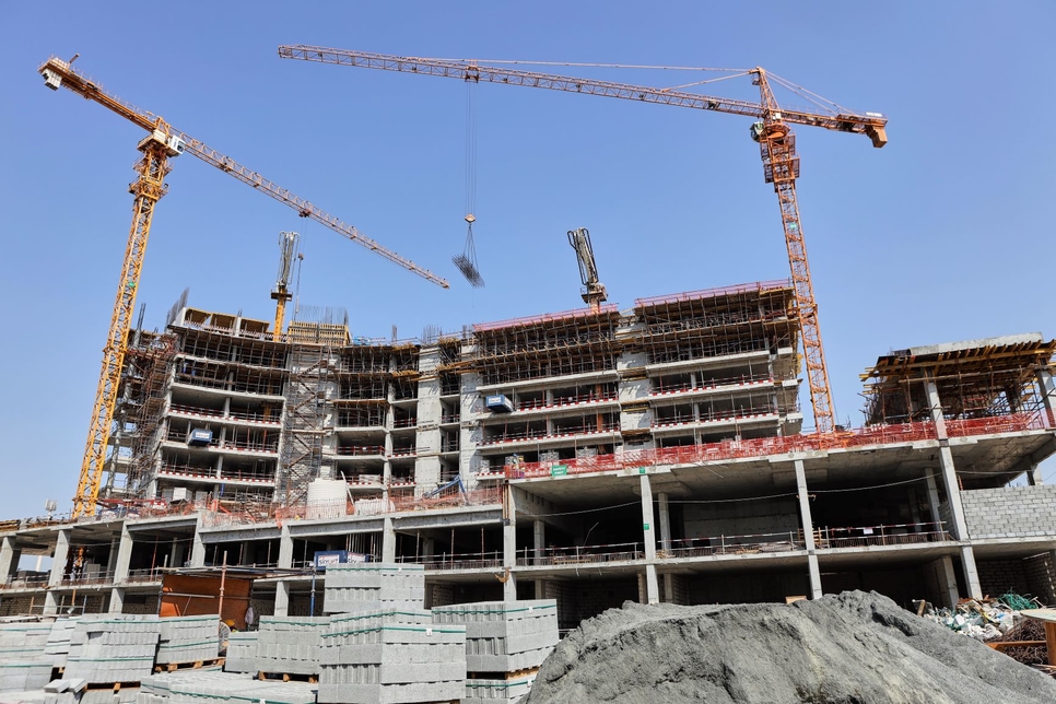 Bella Rose's construction site in Dubai. Bella Rose's construction site in Dubai.