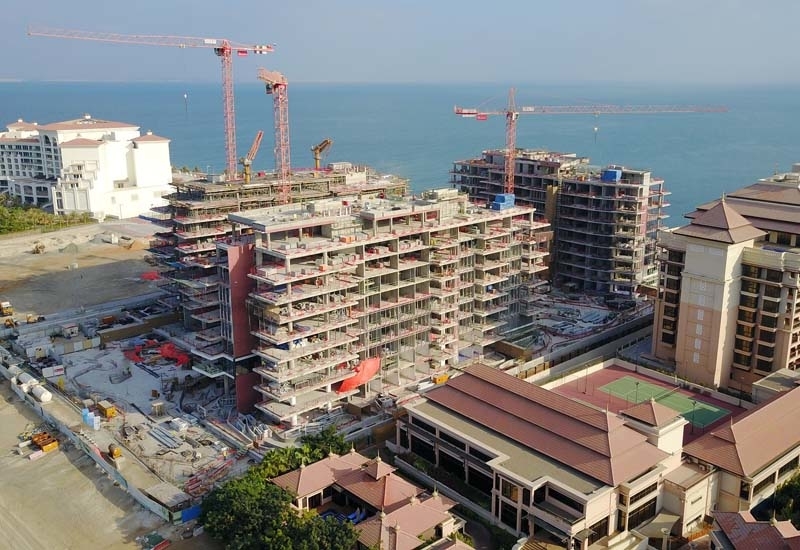 Serenia Residences during construction. Serenia Residences during construction.