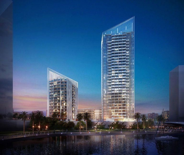 Sparkle Towers in Dubai Marina. Sparkle Towers in Dubai Marina.