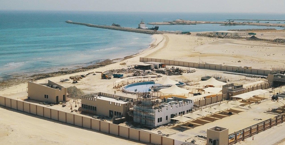 The women-only beach in Abu Dhabi's Al Dhafra. The women-only beach in Abu Dhabi's Al Dhafra.