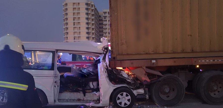 The accident occurred near Mirdif City Centre. The accident occurred near Mirdif City Centre.