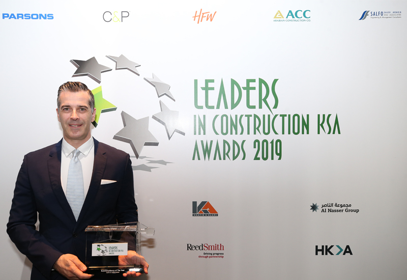 Konstantinos Dimitros with Salfo's Leaders KSA 2019 trophy. Konstantinos Dimitros with Salfo's Leaders KSA 2019 trophy.