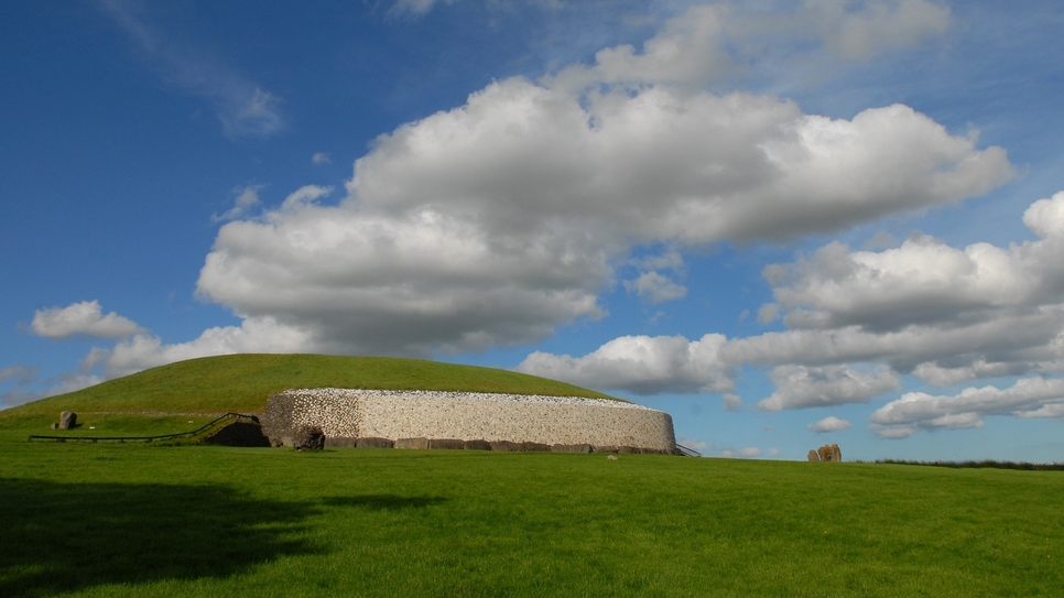 Ireland's pavilion is inspired by Newgrange. Ireland's pavilion is inspired by Newgrange.