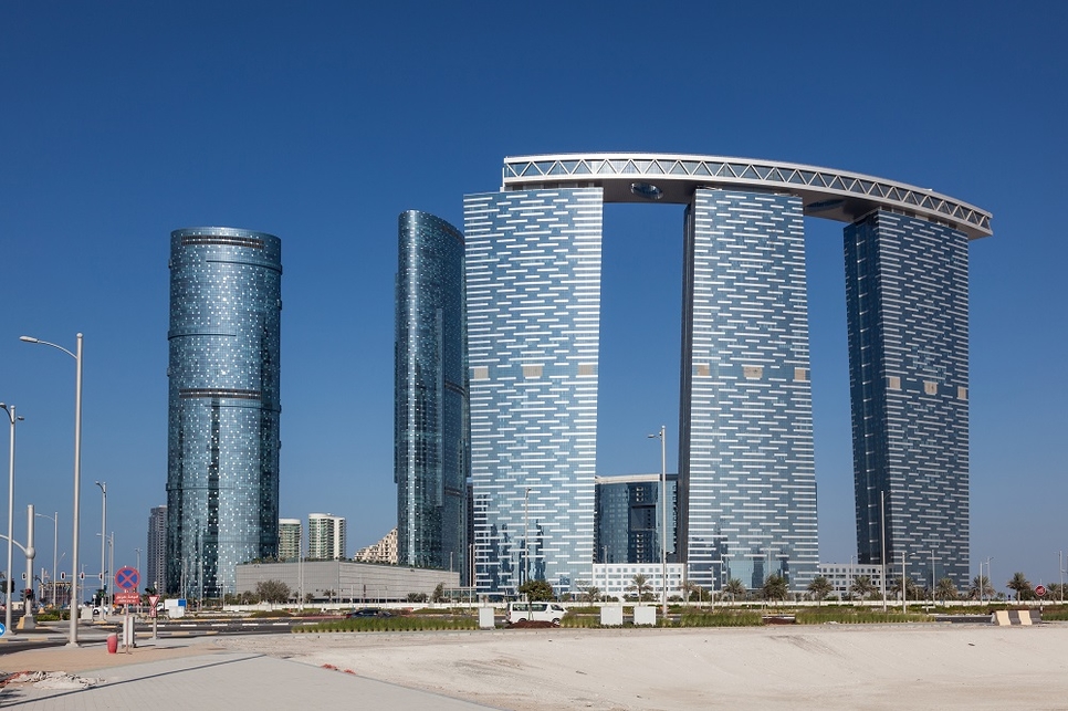 Aldar's Gate & Arc Towers. Aldar's Gate & Arc Towers.