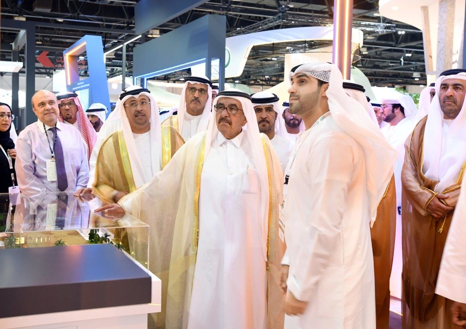 HH Sheikh Hamdan Bin Rashid Al Maktoum visits the Dubai Municipality stand at WETEX 2019 HH Sheikh Hamdan Bin Rashid Al Maktoum visits the Dubai Municipality stand at WETEX 2019