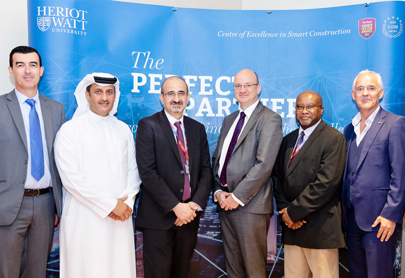 Olisanwendu Ogwuda (second from right) spoke about the partnerships with major construction firms Olisanwendu Ogwuda (second from right) spoke about the partnerships with major construction firms