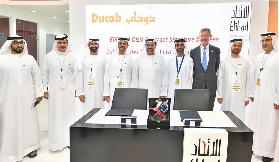 Ducab to supply its SolarBICC cables to Etihad Esco as part of the agreement. Ducab to supply its SolarBICC cables to Etihad Esco as part of the agreement.