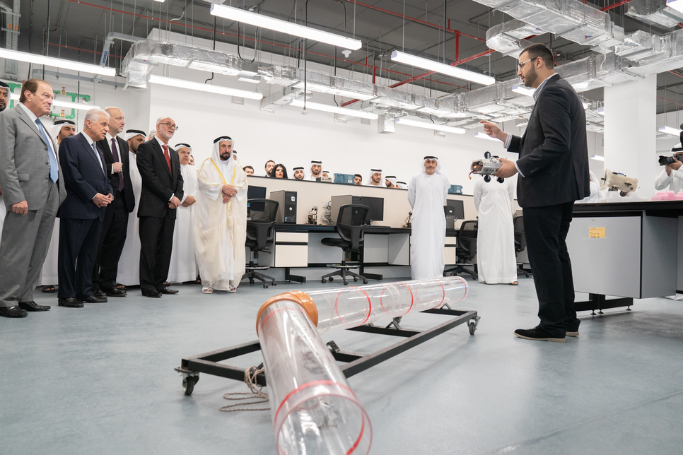Sharjah Ruler inaugurates AUS College of Engineering building. Sharjah Ruler inaugurates AUS College of Engineering building.