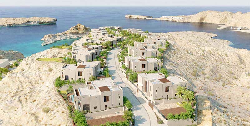 Oman's Muscat Bay villas. Oman's Muscat Bay villas.