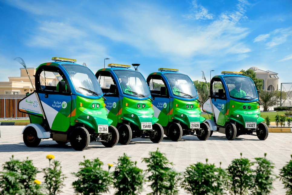 Bee'ah adds electric cleaning units in Sharjah residential areas Bee'ah adds electric cleaning units in Sharjah residential areas