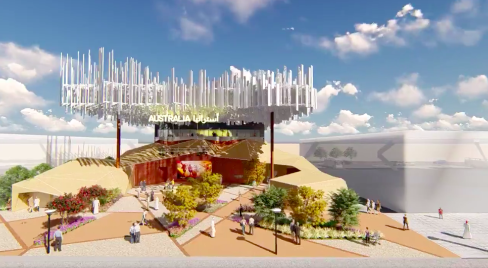 The Australian Pavilion is located with Expo 2020 Dubai's Mobility District. The Australian Pavilion is located with Expo 2020 Dubai's Mobility District.