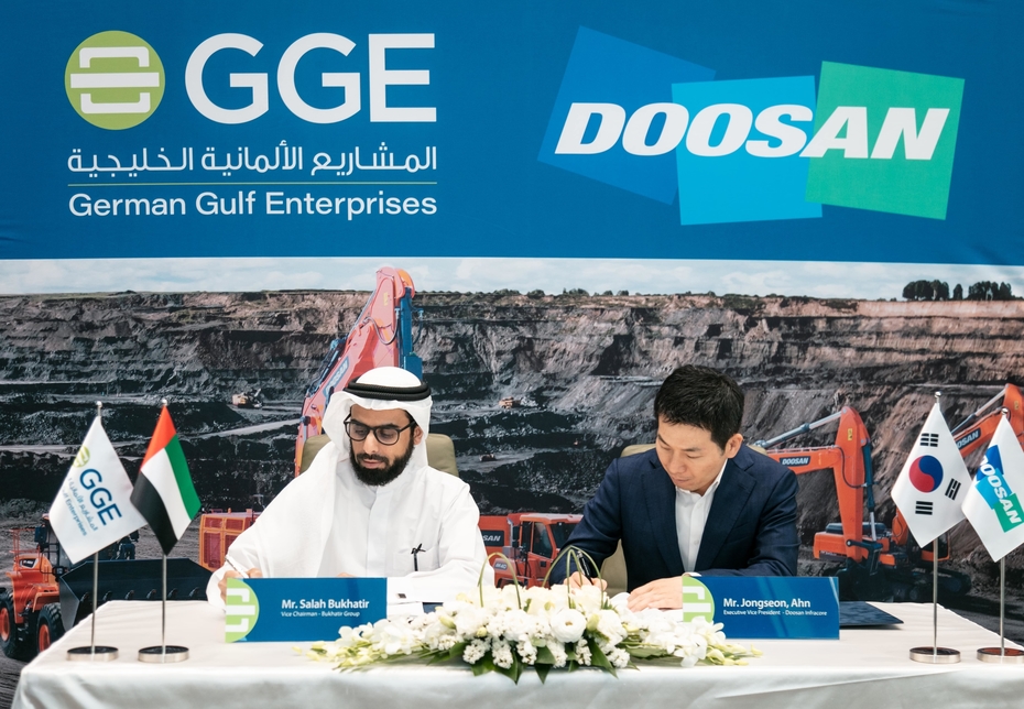 South Korea’s Doosan Infracore partners with Sharjah’s German Gulf Enterprises South Korea’s Doosan Infracore partners with Sharjah’s German Gulf Enterprises