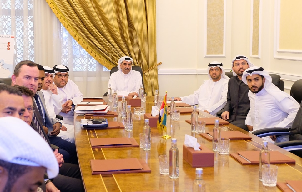 The Fujairah Ruler highlighted the importance of the rail network for the UAE. The Fujairah Ruler highlighted the importance of the rail network for the UAE.