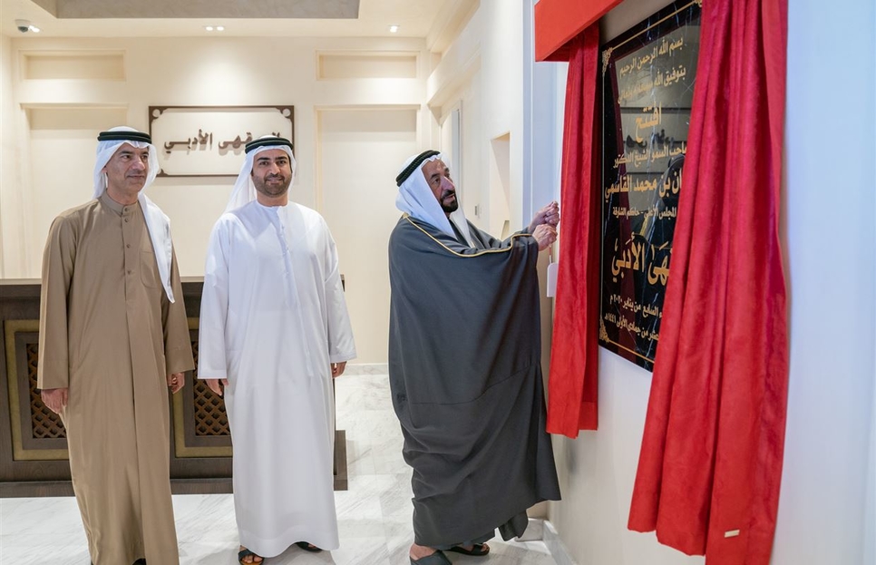 Sharjah Ruler opens two-storey Literary Café in Al Heera Sharjah Ruler opens two-storey Literary Café in Al Heera