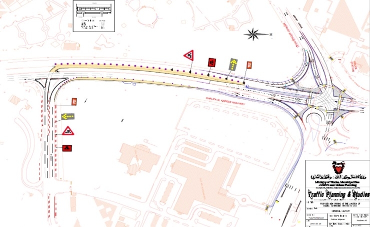 Bahrain improving lanes on Khalifa Al Kabeer, Zallaq highways Bahrain improving lanes on Khalifa Al Kabeer, Zallaq highways