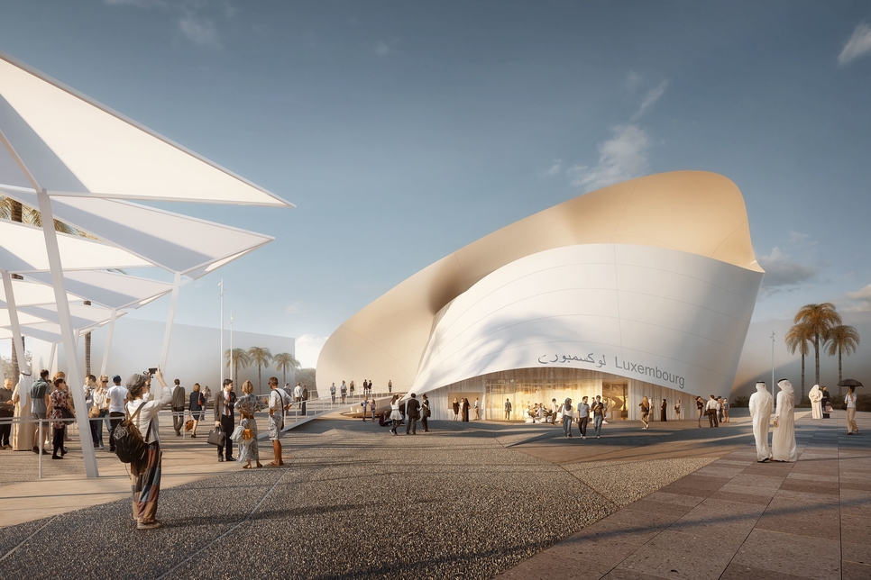 Construction of $32m Expo 2020 Luxembourg Pavilion 45% complete Construction of $32m Expo 2020 Luxembourg Pavilion 45% complete