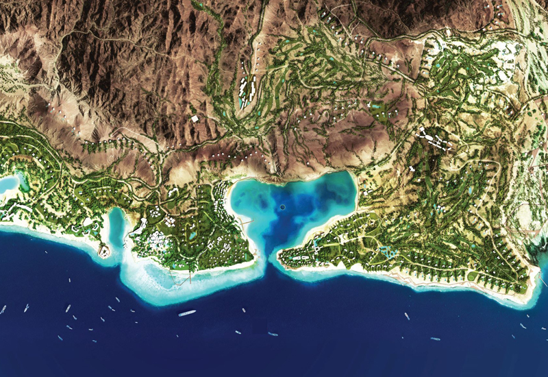 Amaala's Triple Bay masterplan Amaala's Triple Bay masterplan