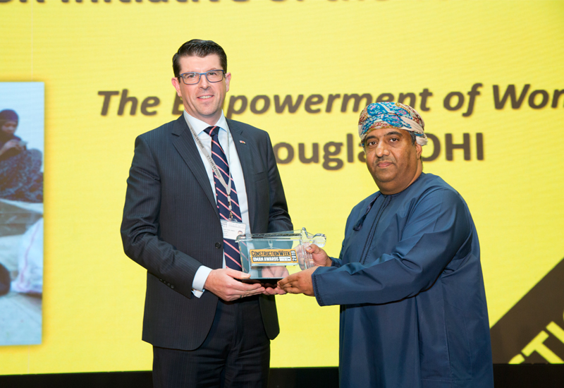 Douglas OHI's Aaron Hennessy picked up the Highly Commended for Construction Executive of the Year in last year's CW Oman Awards Douglas OHI's Aaron Hennessy picked up the Highly Commended for Construction Executive of the Year in last year's CW Oman Awards