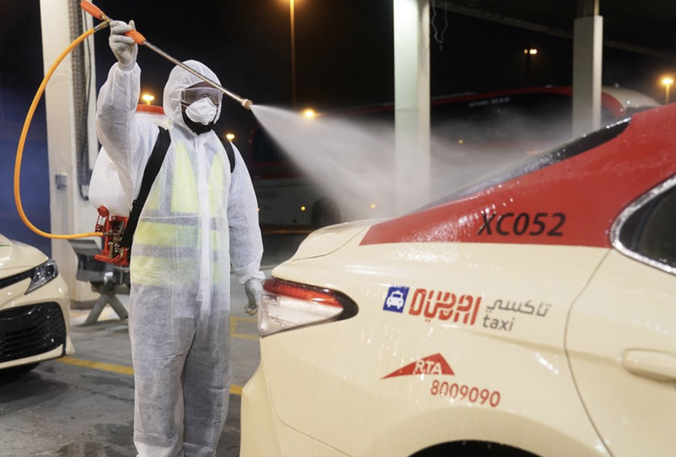RTA disinfects metro, trams, stations, buses and taxis RTA disinfects metro, trams, stations, buses and taxis