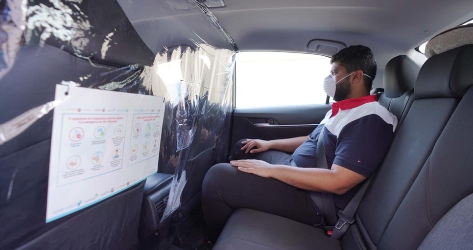 Dubai Taxi Installs Isolators To Avoid Risks Of Covid 19