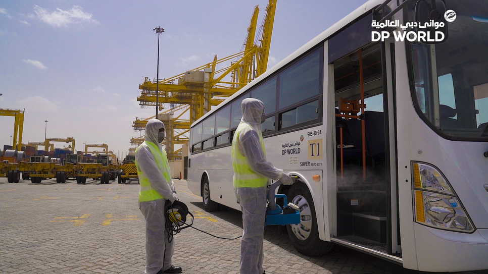 Combating COVID-19: DP World ensures staff safety, flow of services Combating COVID-19: DP World ensures staff safety, flow of services
