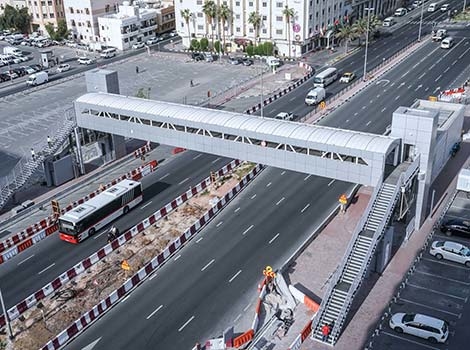RTA opens footbridges on Khalid Bin Al-Waleed, Al-Maraba streets RTA opens footbridges on Khalid Bin Al-Waleed, Al-Maraba streets