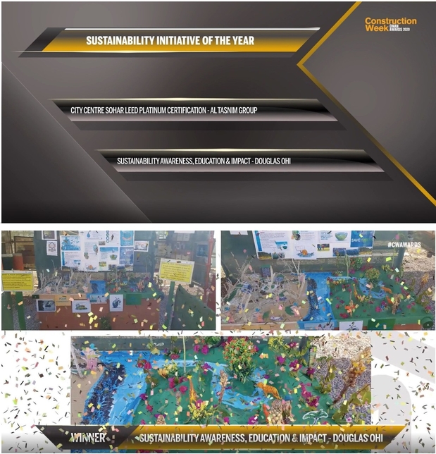 Douglas OHI has won the Sustainability Initiative of the Year at the CW Oman Awards Douglas OHI has won the Sustainability Initiative of the Year at the CW Oman Awards