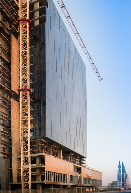 Construction continues on the Avenues Hilton Garden Inn Hotel in Bahrain. Construction continues on the Avenues Hilton Garden Inn Hotel in Bahrain.